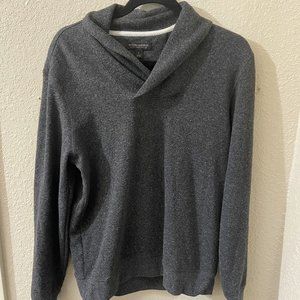 Banana Republic Charcoal Gray Grey Shawl-Collar S